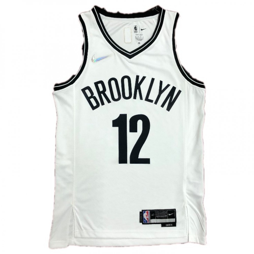 Men's Brooklyn Nets Devin Harris #12 White 2021 Swingman NBA Jersey - Icon Edition-Pro Kit Vault | Brand New 26/27 Sports Jerseys